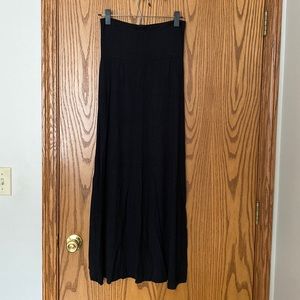 Womens black maxi skirt